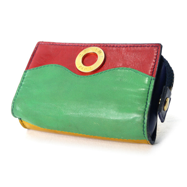 OLD CELINE サークルロゴ金具マルチカラーコインケース