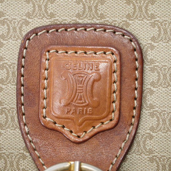 OLD CELINE マカダム柄ベルト留め具ミニショルダー（ベージュ）