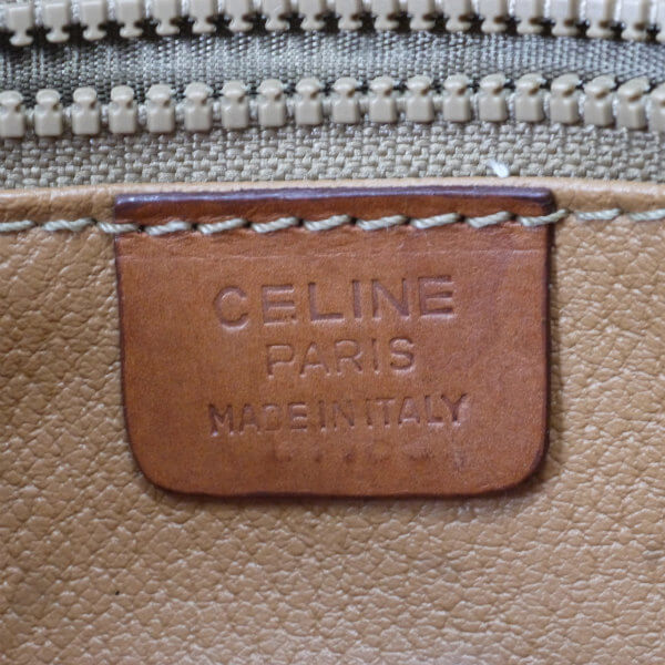 OLD CELINE マカダム柄ベルト留め具ミニショルダー（ベージュ）