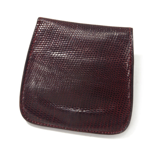OLD CELINE ブラゾン金具リザードコインケース（ボルドー）