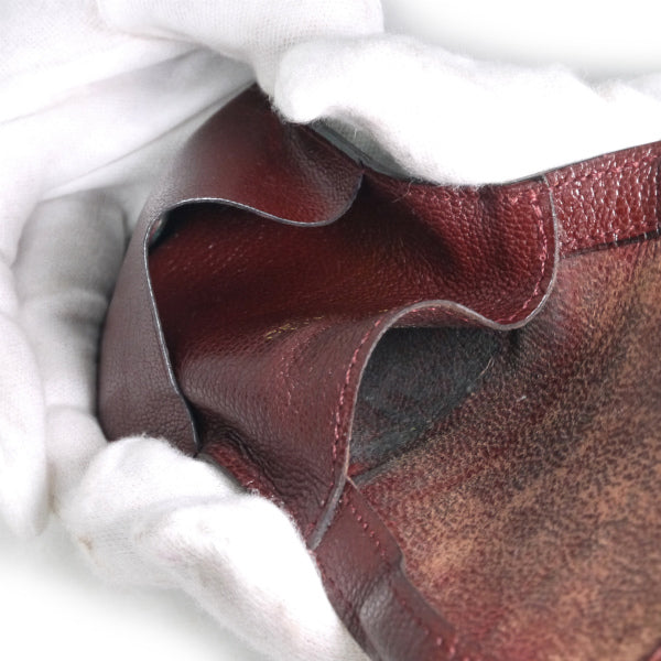 OLD CELINE ブラゾン金具リザードコインケース（ボルドー）