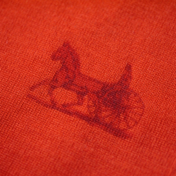 OLD CELINE　馬車柄ウールブラウス（赤）