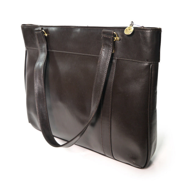 OLD CELINE 馬車金具トートバッグ（濃茶・総革）