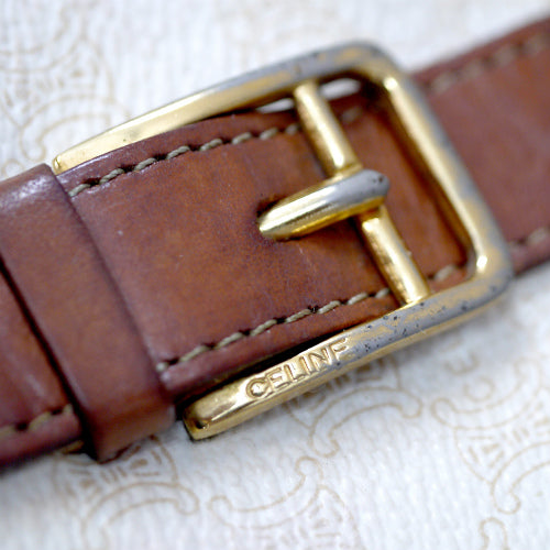 OLD CELINE マカダム柄ポシェット（白）