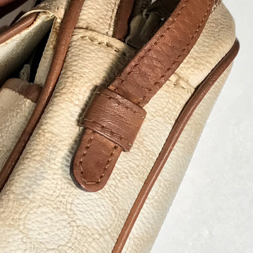 OLD CELINE マカダム柄ポシェット（白）