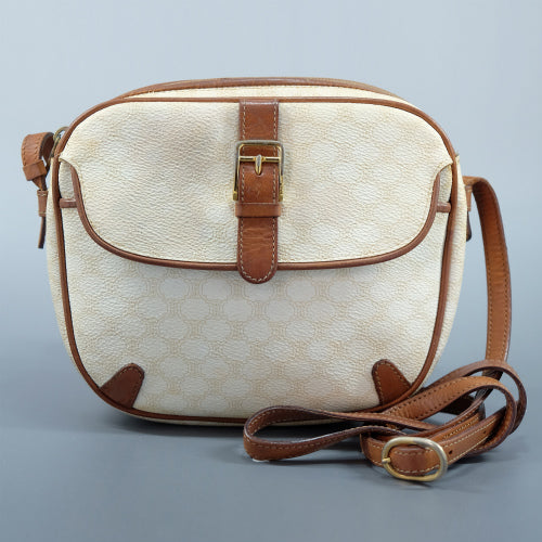 OLD CELINE マカダム柄ポシェット（白）