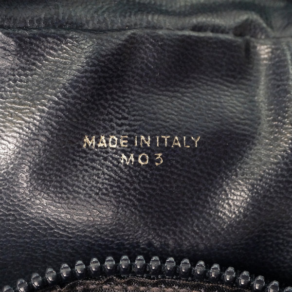 OLD CELINE マカダム柄半円ポシェット（黒）