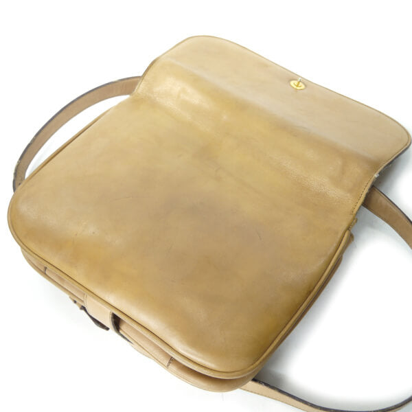 OLD CELINE アンティーク馬車×ビット総革ショルダー（ベージュ）