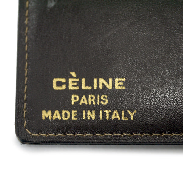 OLD CELINE 馬車柄ジャガードWホック折財布（茶）