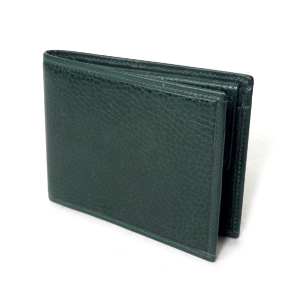 OLD CELINE シボレザーコンパクト折財布（濃緑）