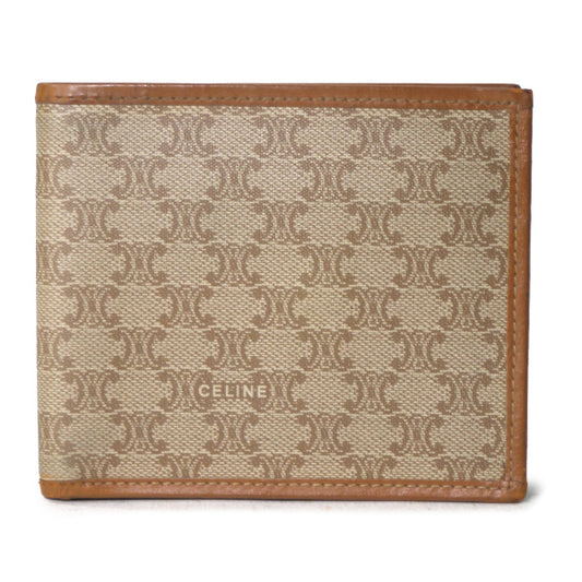 OLD CELINE マカダムコンパクト折財布（ベージュ）