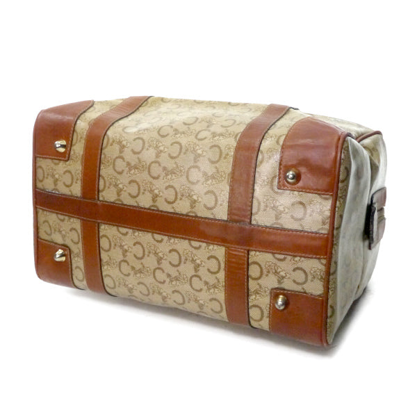 OLD CELINE　馬車柄ボストンバッグ（茶・中）