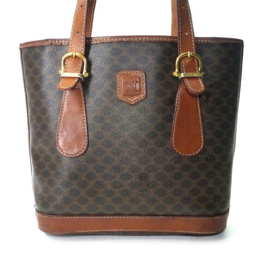 OLD CELINE　バケツ型トートショルダーバッグ（茶）
