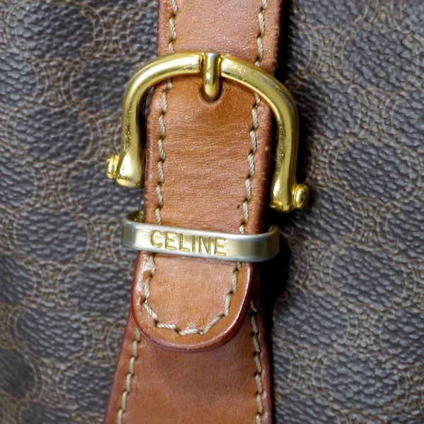 OLD CELINE　バケツ型トートショルダーバッグ（茶）