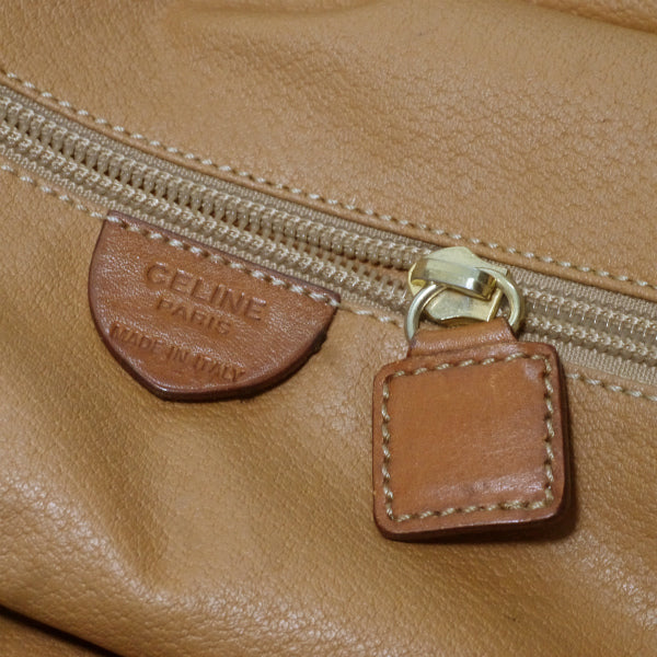 OLD CELINE　マカダム柄スクエアボストンバッグ（茶）