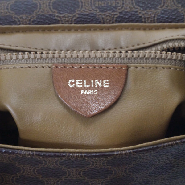 OLD CELINE　マカダム柄ミニポシェット（茶）
