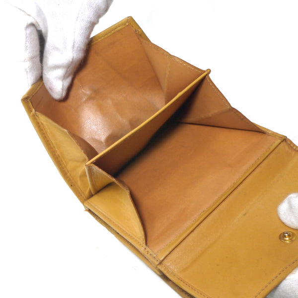 OLD CELINE マカダム柄Wホック折財布（茶）