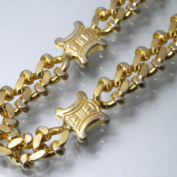 CELINE マカダム チェーンブレスレット（ゴールド）