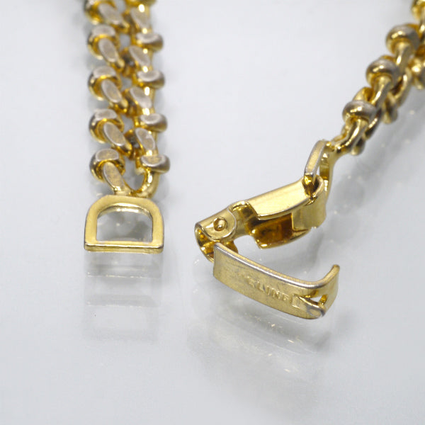 CELINE マカダム チェーンブレスレット（ゴールド）