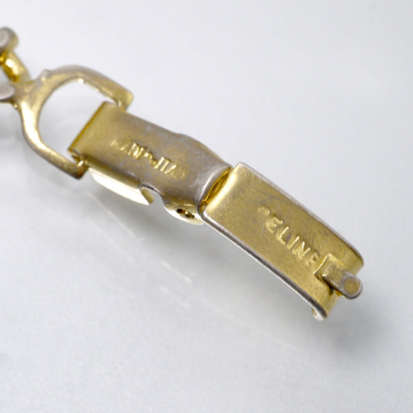 CELINE マカダム チェーンブレスレット（ゴールド）