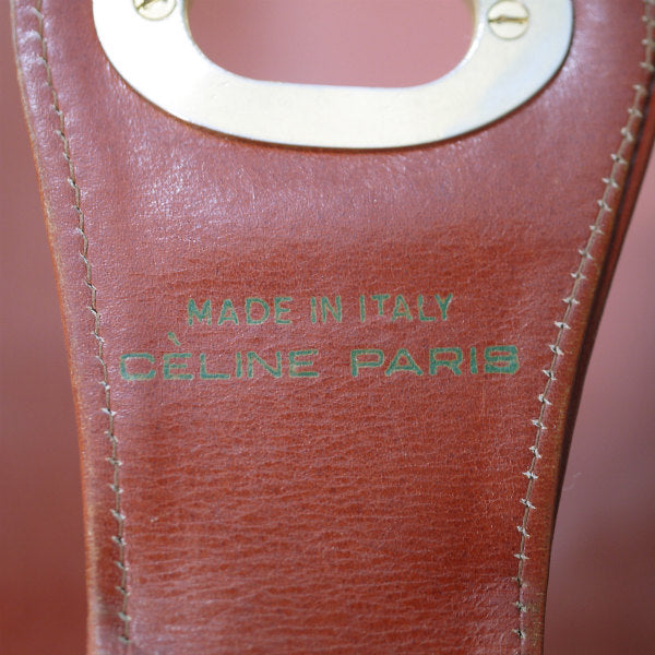 OLD CELINE　＜訳あり＞７０ｓ総革セミショルダー（朱色）