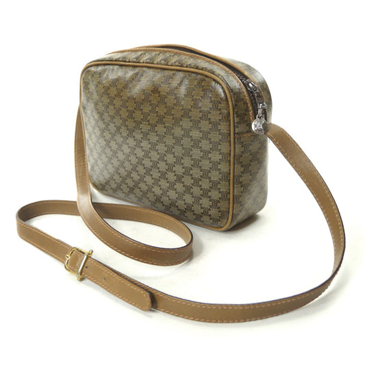 OLD CELINE　マカダム柄ミニショルダー（濃ベージュ）