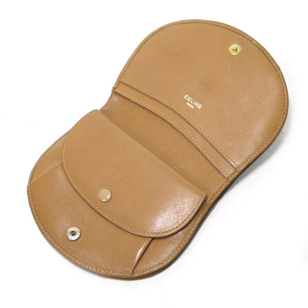 OLD CELINE　マカダム柄ラウンド折財布（ベージュ）