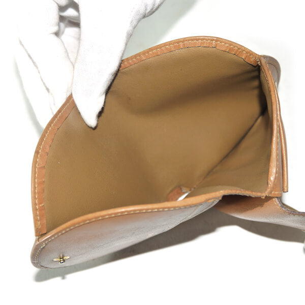 OLD CELINE　マカダム柄ラウンド折財布（ベージュ）