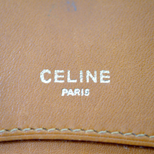 OLD CELINE　マカダム柄ラウンド折財布（ベージュ）