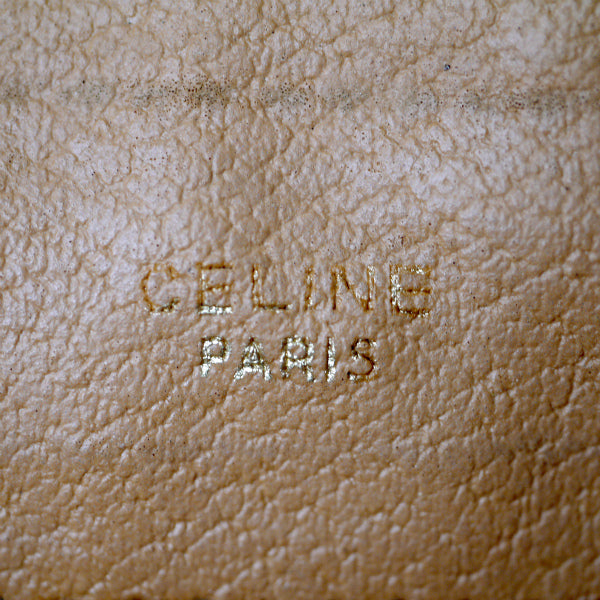 O様専用 OLD CELINE マカダム柄ロゴエンボスクラッチバッグ（茶）