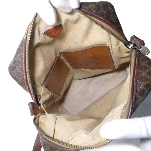 OLD CELINE　マカダム柄 縦長ショルダー（茶）