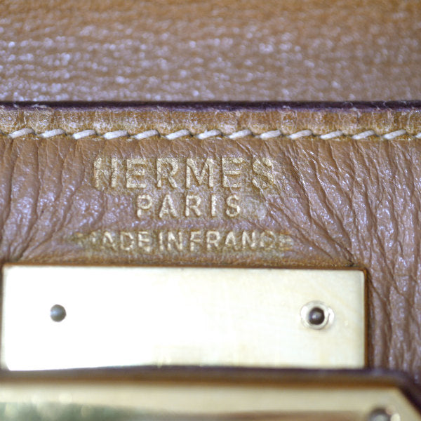 HERMES 62sケリー28（キャメル・内縫い）