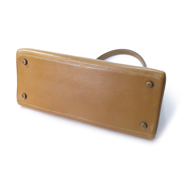 HERMES 62sケリー28（キャメル・内縫い）