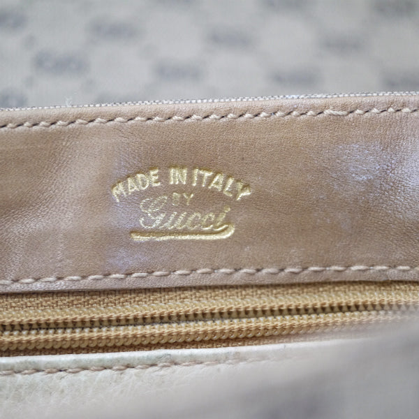 OLD Gucci マイクロGGパイピングシェリーショルダー（ベージュ）