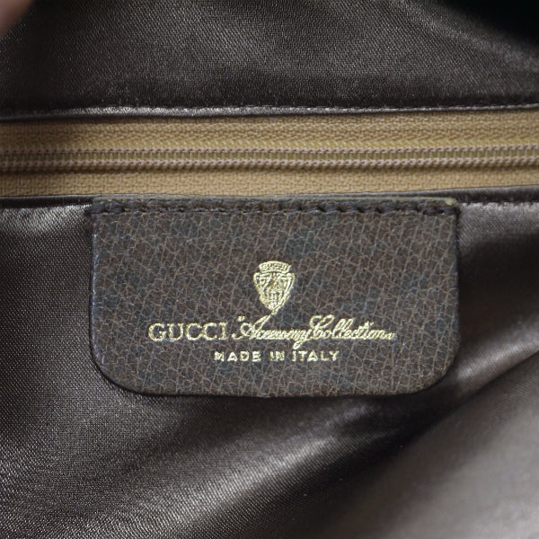 OLD Gucci 定番ショルダー縦シェリー（茶・大）