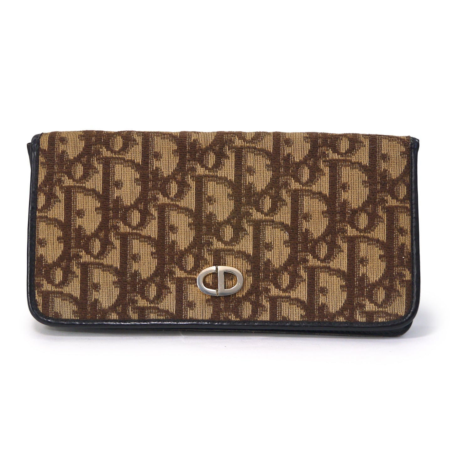 C. Dior　トロッター柄長財布（茶）
