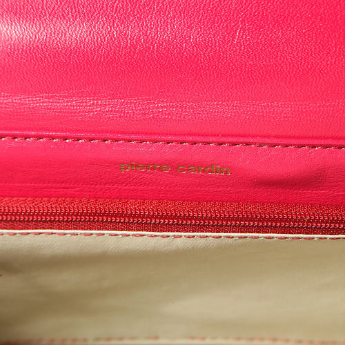 Pierre Cardin　本革　斜め掛けショルダー（ピンク）