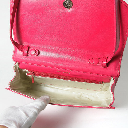 Pierre Cardin　本革　斜め掛けショルダー（ピンク）