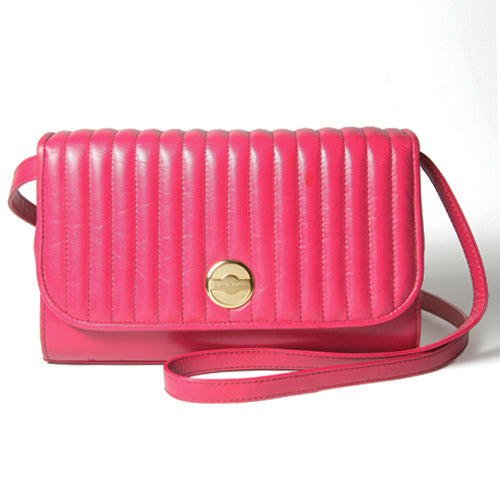 Pierre Cardin　本革　斜め掛けショルダー（ピンク）
