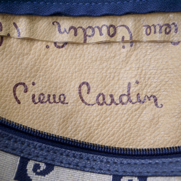Pierre cardin Pロゴ中型ボストンバッグ（青）