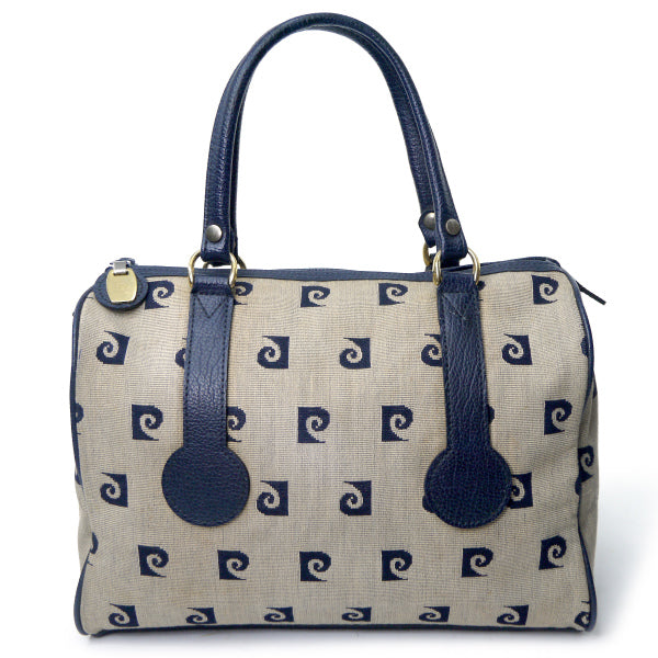 Pierre cardin Pロゴ中型ボストンバッグ（青）