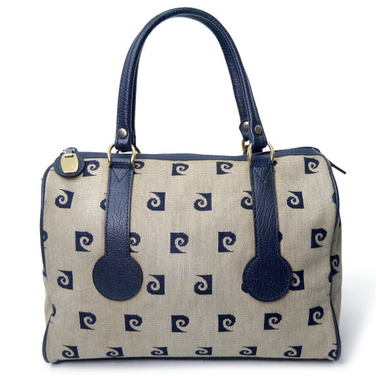 Pierre cardin Pロゴ中型ボストンバッグ（青）