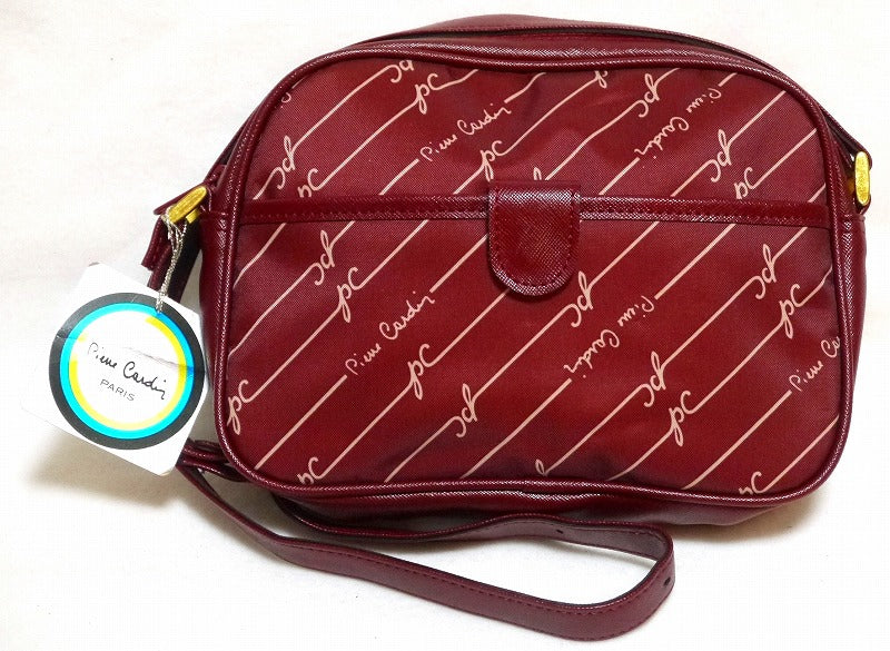 Pierre cardin 斜めストライプショルダー(赤）