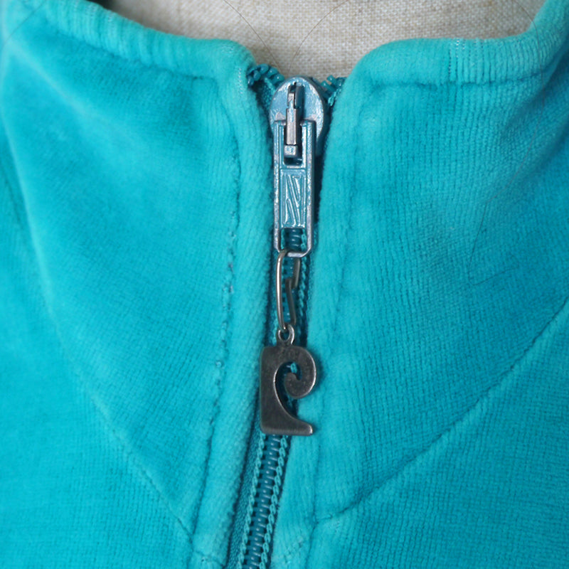 pierre cardin 70sベロアブルゾン（グリーン）