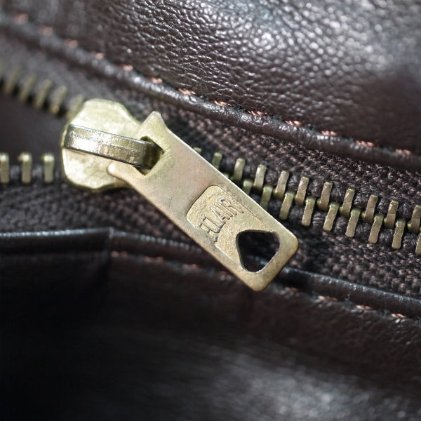 Pierre cardin ロゴP大型ボストンバッグ（茶）