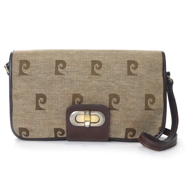 Pierre cardin レトロPロゴショルダー(茶)