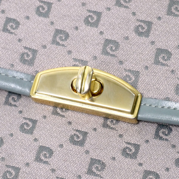 Pierre cardin レトロPロゴ柄ジャガードショルダー（グレー）