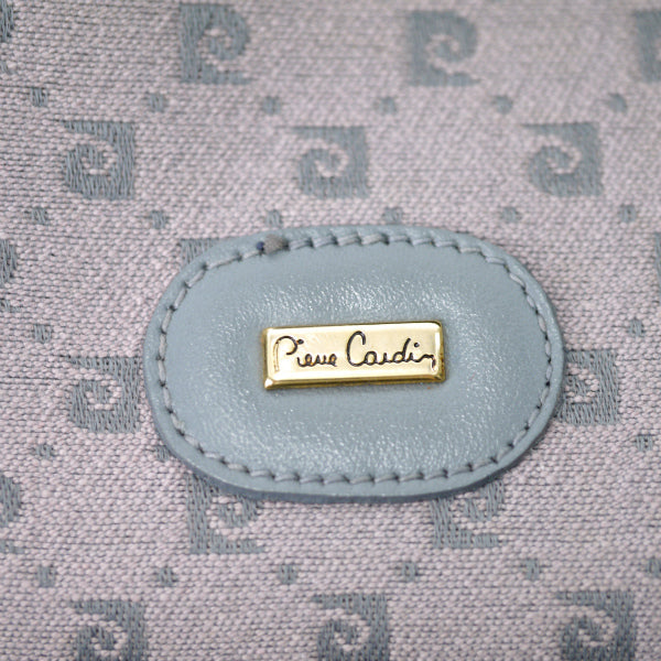 Pierre cardin レトロPロゴ柄ジャガードショルダー（グレー）