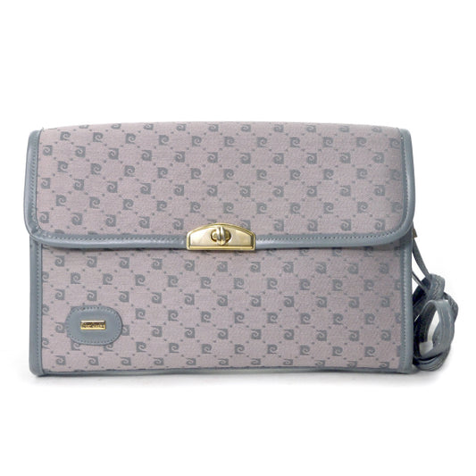 Pierre cardin レトロPロゴ柄ジャガードショルダー（グレー）