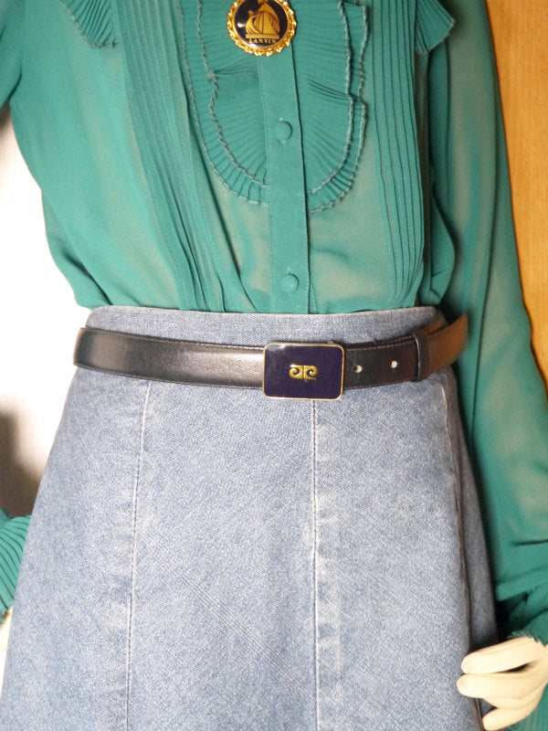 Pierre cardin ロゴバックル　レザーベルト